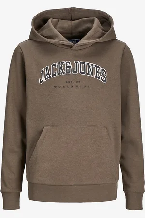 JACK & JONES Hættetrøje jjeCaleb Varsity Sweat Hood Noos JN