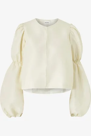 By Malina Bluse Zoey Double Pouf Sleeve Blouse