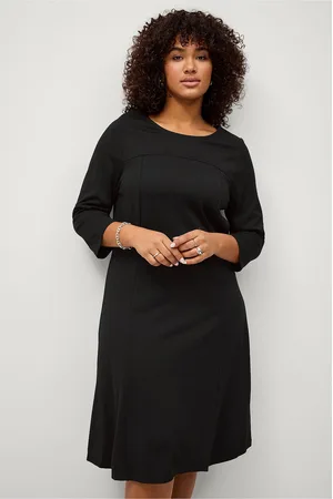 Zizzi Kjole jWinola 3/4 Knee Dress