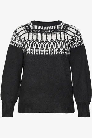 VERO MODA Trøje vmcSimone LS Nordic Pullover GA Boo