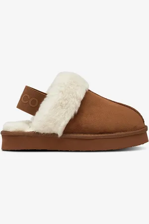Bianco Hjemmesko biaSweetie Flatform Elastic Slipper Faux Suede