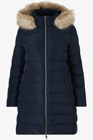 Tommy Hilfiger Dunfrakke Crv Tyra Heritage Coat With Fur
