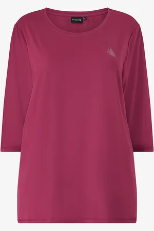 Zizzi Træningstop aBasic One 3/4 Blouse