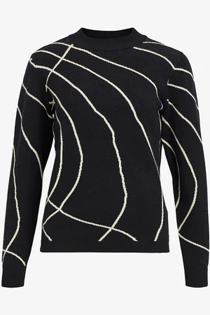 Object Trøje objRay L/S Knit Pullover Aop