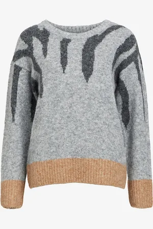 Object Trøje objRabu Knit L/S RE Pullover 134