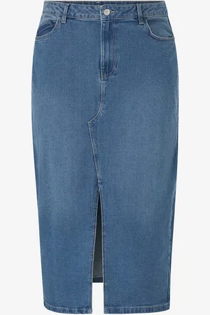 Noisy May Cowboynederdel nmKath NW Slit Midi Skirt