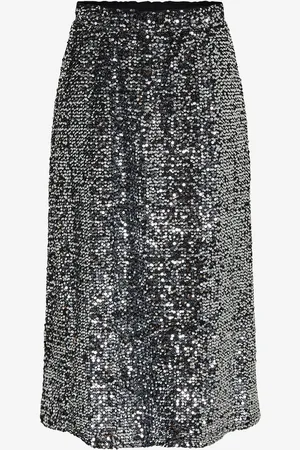 Pieces® Nederdel pcSerena Sequin HW Midi Skirt MM