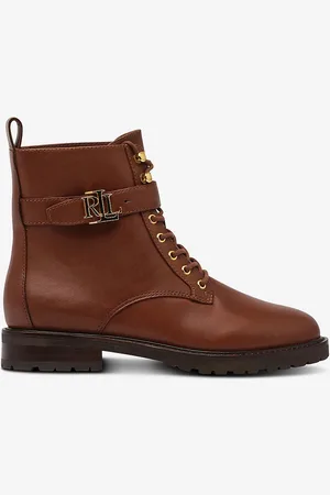 Ralph Lauren Støvle Burnished Calf-Elridge Bootie
