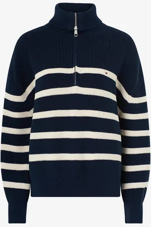 Tommy Hilfiger Trøje Crv Co Cardi Stitch 1/2 Zip Swt