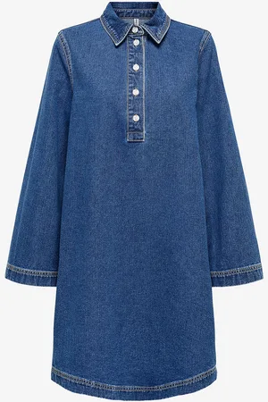 ONLY Kjole onlFreya L/s Bell Dress Dnm Gua