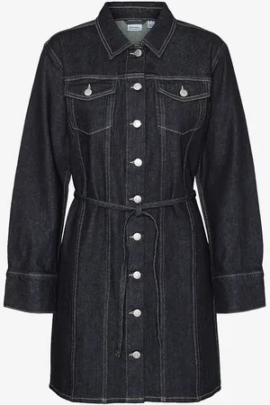 VERO MODA Skjortekjole vModa LS Short Dnm Dress Ra3009