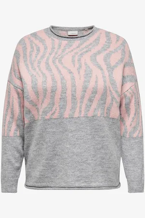 ONLY Trøje carJade Zebra L/S O-neck Knt