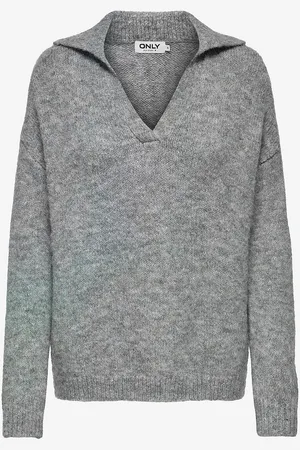 ONLY Trøje onlMaggie Life LS Split Neck CC Knt