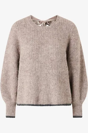 Co`Couture Trøje CoralieCC Bow LS Rib Knit
