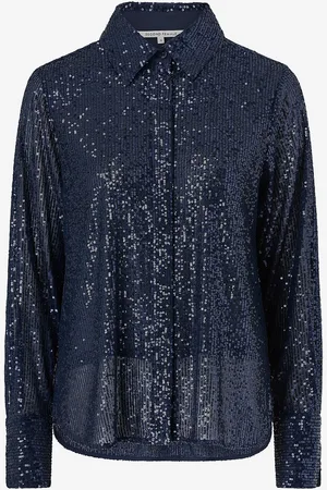Second Female Pailletskjorte Moonshine Slim Shirt