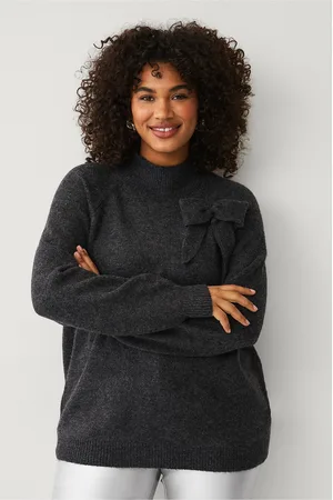 Zizzi Trøje mAsta L/S Bow Pullover