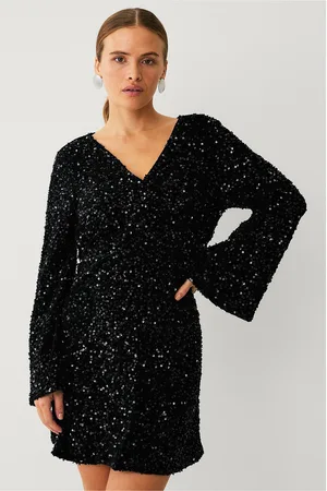 VILA Pailletkjole viBarina Wide Sleeve Glitter Dress