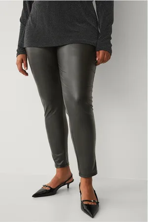 ELLOS PU-leggings med høj talje
