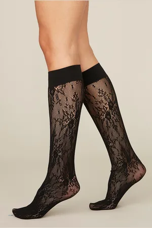 Swedish Stockings Knæstrømper Rosa Lace Knee-highs