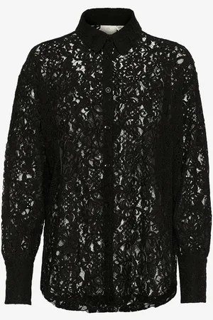 Kaffe Blondeskjorte kaNelly Lace Shirt