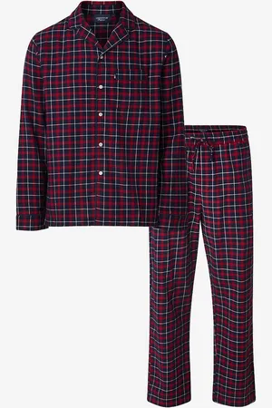 Lexington Ethan bomuld flannel pyjamas sæt
