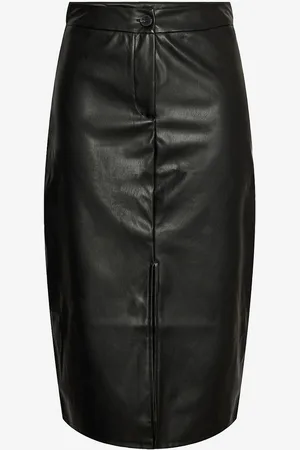 Pieces® Nederdel pcOlga HW Midi Skirt MM Jrs