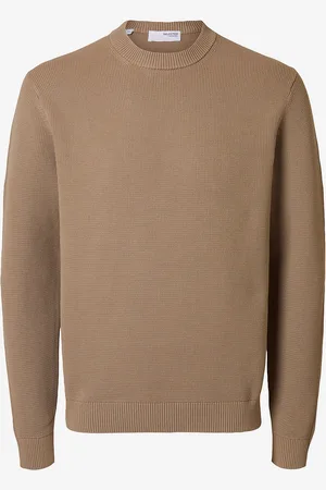 SELECTED Trøje Slhdane LS Knit Structure Crew Neck