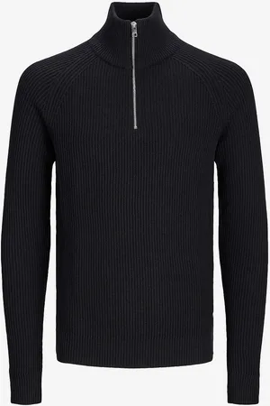 JACK & JONES Trøje jjPannel Knit Half Zip Aw24