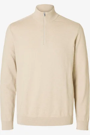 SELECTED Rullekravetrøje slhBerg Half Zip Cardigan