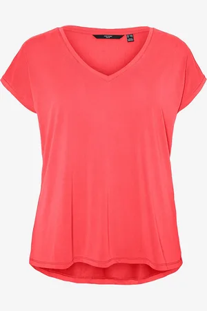 VERO MODA Top vmFilli SS V-neck Tee GA Curve