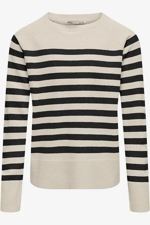 ONLY Trøje kogAma LS Stripe O-neck Knt