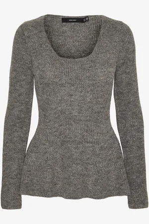 VERO MODA Pullover vmDesma LS U-neck Peplum Pullover G