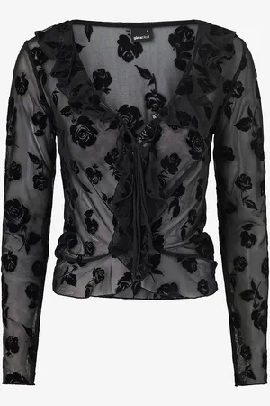 Gina Tricot Bluse Burnout Top