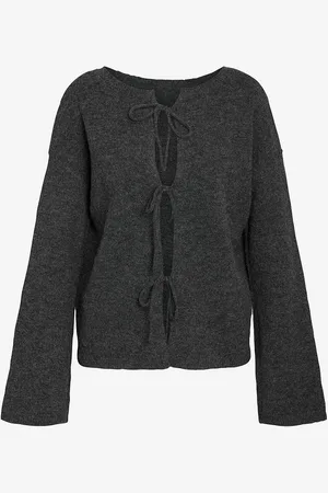 Noisy May Trøje nmBeau L/S Reversible Tie Knit Fwd