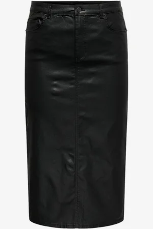 ONLY Nederdel carAugusta Reg Coated Midi Skirt PI