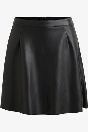 VILA Nederdel viPen Coated Skater Skirt