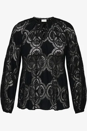 ONLY Bluse carCabanna L/s String Lace Top Wvn