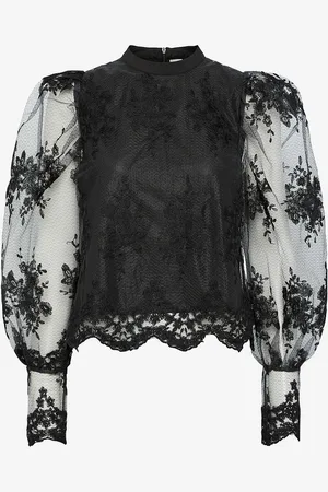 Y.A.S Bluse yasLisa LS Lace Top W Lining