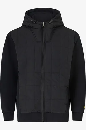 Lyle & Scott Hættetrøje Hybrid Quilted Zip Through Hoodie