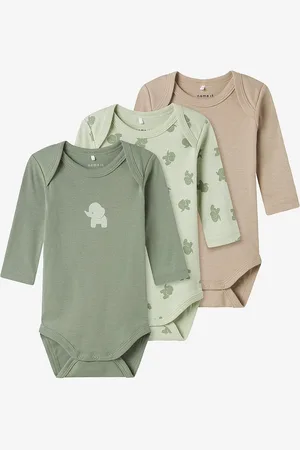 NAME IT Body nbmBody LS Sea Foam Elephant 3-pak