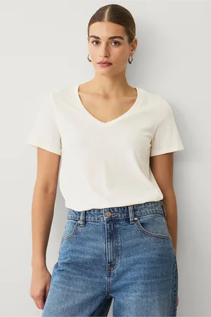 ELLOS T-shirt med v-hals