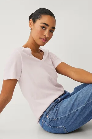 ELLOS T-shirt med v-hals