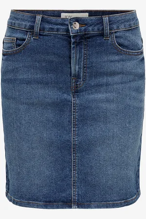 JDY Cowboynederdel Moon HW Reg Skirt Dnm Mix