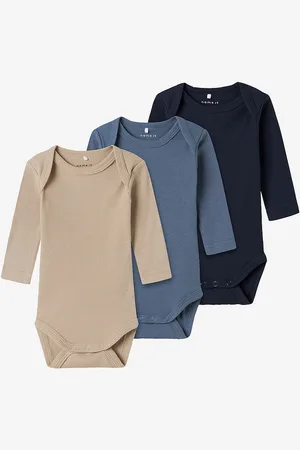 NAME IT Body nbnBody LS Solid Rib 3-pak