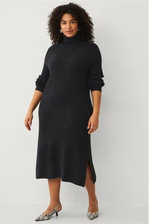 Zizzi Kjole caComfy L/S Blk Dress