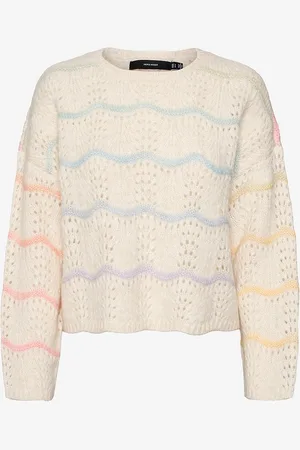 VERO MODA Trøje vmHatty LS O-neck Stitch Pullover