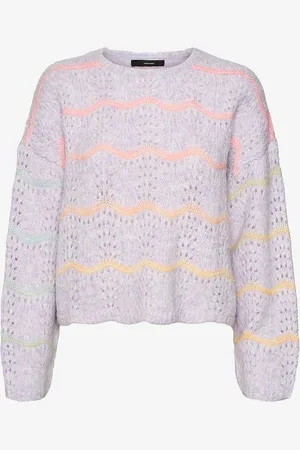 VERO MODA Trøje vmHatty LS O-neck Stitch Pullover