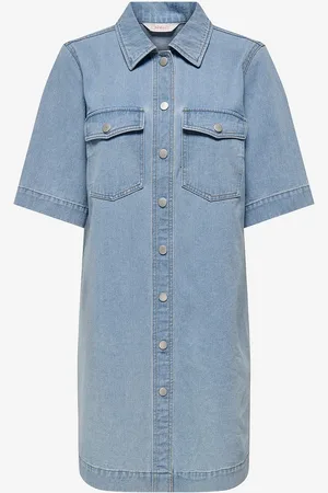 ONLY Skjortekjole onlBelle S/S Button Dress Dnm