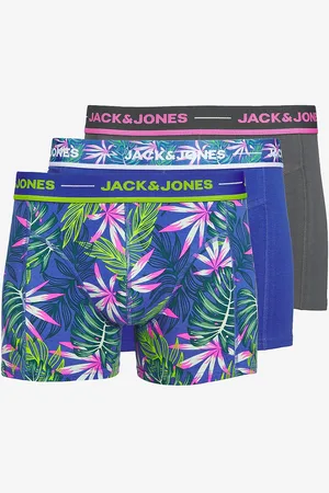 JACK & JONES Boksershorts jacPink Leaves Trunks SN 3-pak