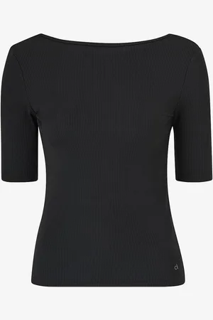 Calvin Klein Top Modal Rib Scoop Back Top